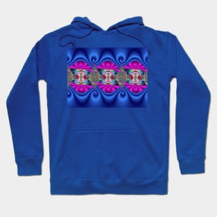 Colourful Curly Decorative Design Hoodie